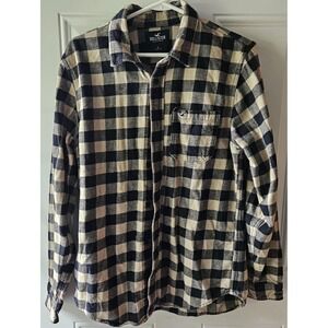 Hollister California Flannel Lumberjack Shirt Vintage Plaid Mens Size Large
